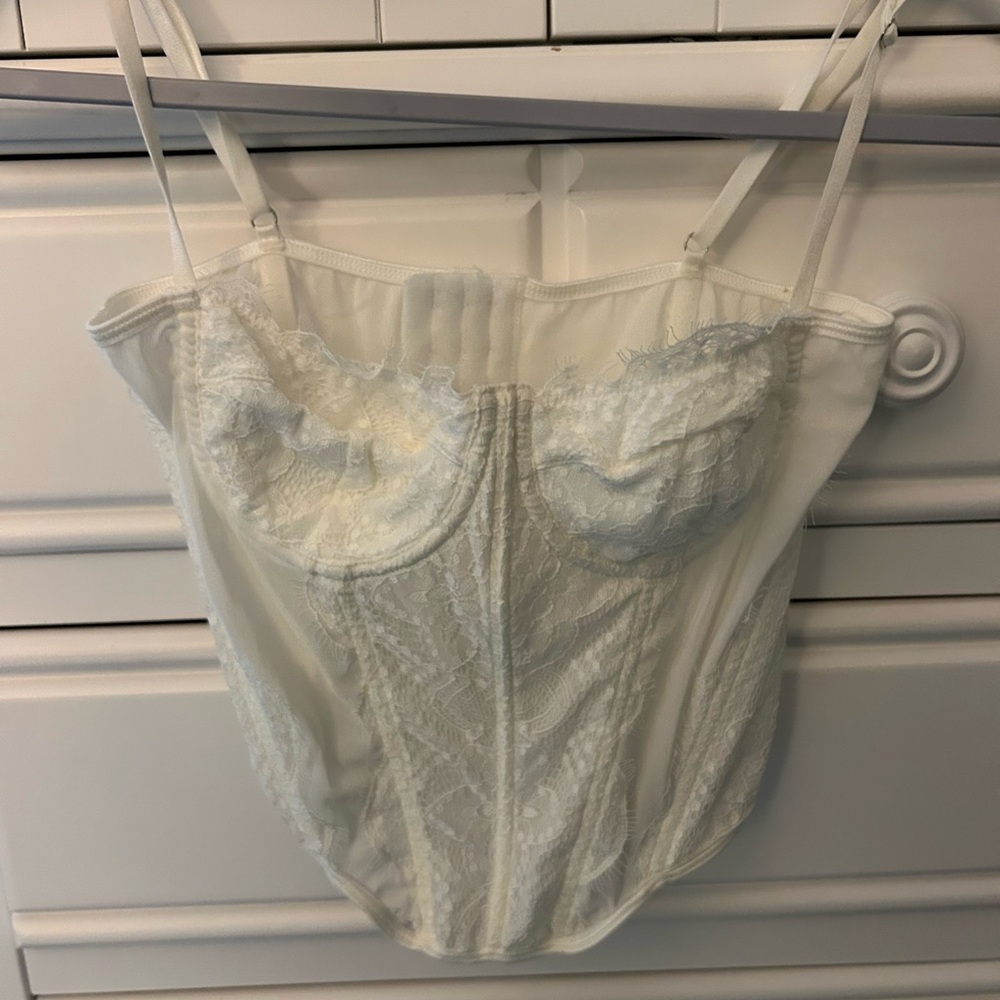 Amazon White Structured Bra Top